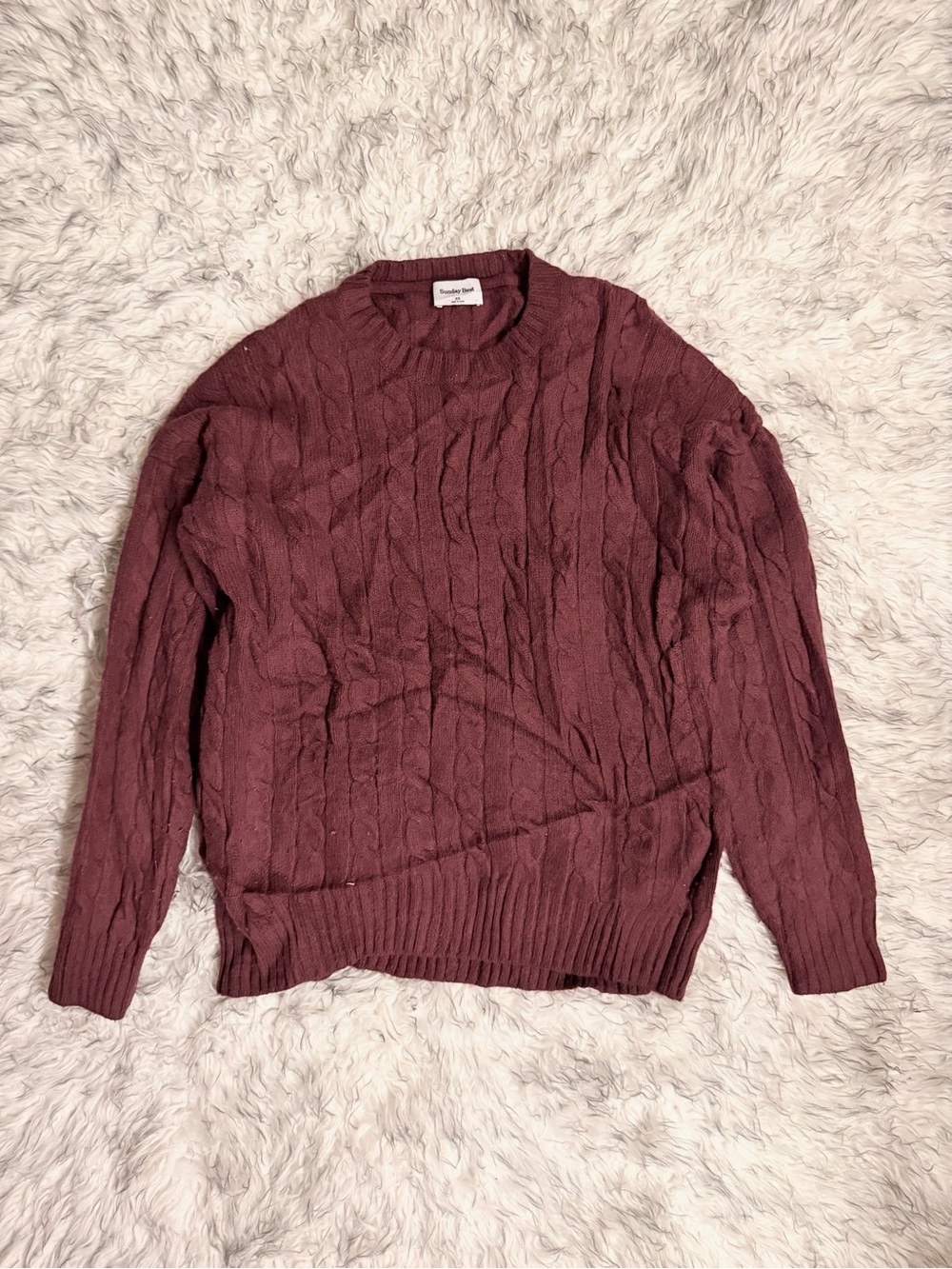 Sunday Best ‘Peggy’ Sweater - Rich Burgundy